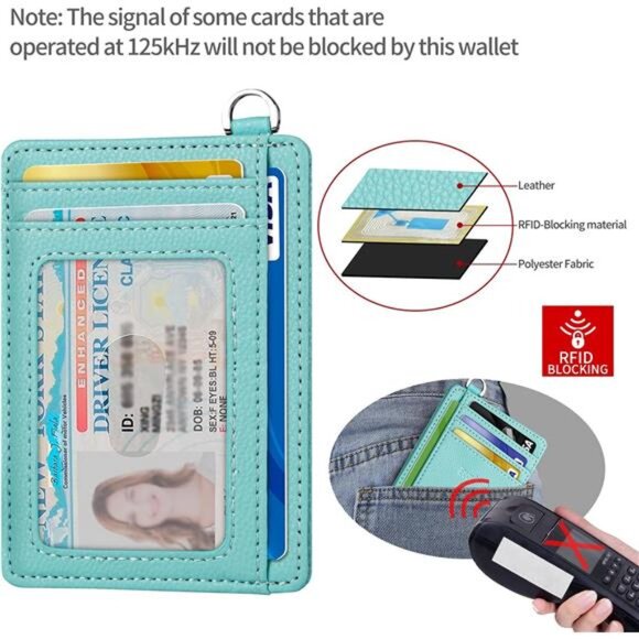 Slim Minimalist Front Pocket Wallet, RFID Blocking Credit Card Holder Wallet - Picture 4 of 7